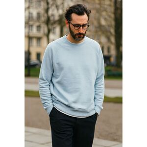 OFFICINE GENERALE Daily Classics Blue Pullover Sweatshirt Top   Mens Size XXL